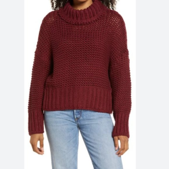 NWOT Free People My Only Sunshine Sweater - Winter Berry - XS - Picture 2 of 3